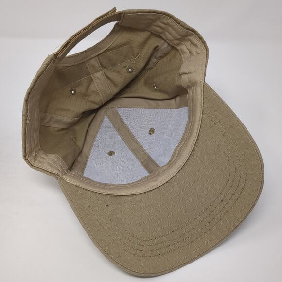 Thunder Strapback Baseball Cap Brown One Size Adjustable 6 Panel Blank - Picture 6 of 7